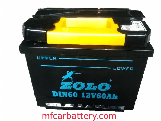 AH preto DIN60 60 selados 12v seca o carro/automóvel carregados de Europa da bateria