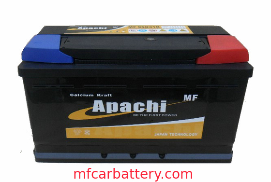 A bateria de carro 100 AH MF60038, auto manutenção da bateria 12V livra